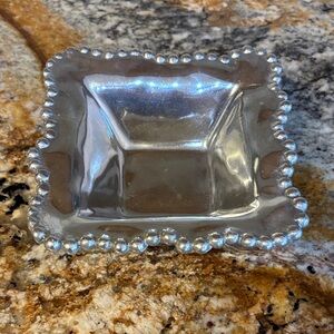 Mariposa Pearled Wavy Condiment Bowl/Trinket Dish